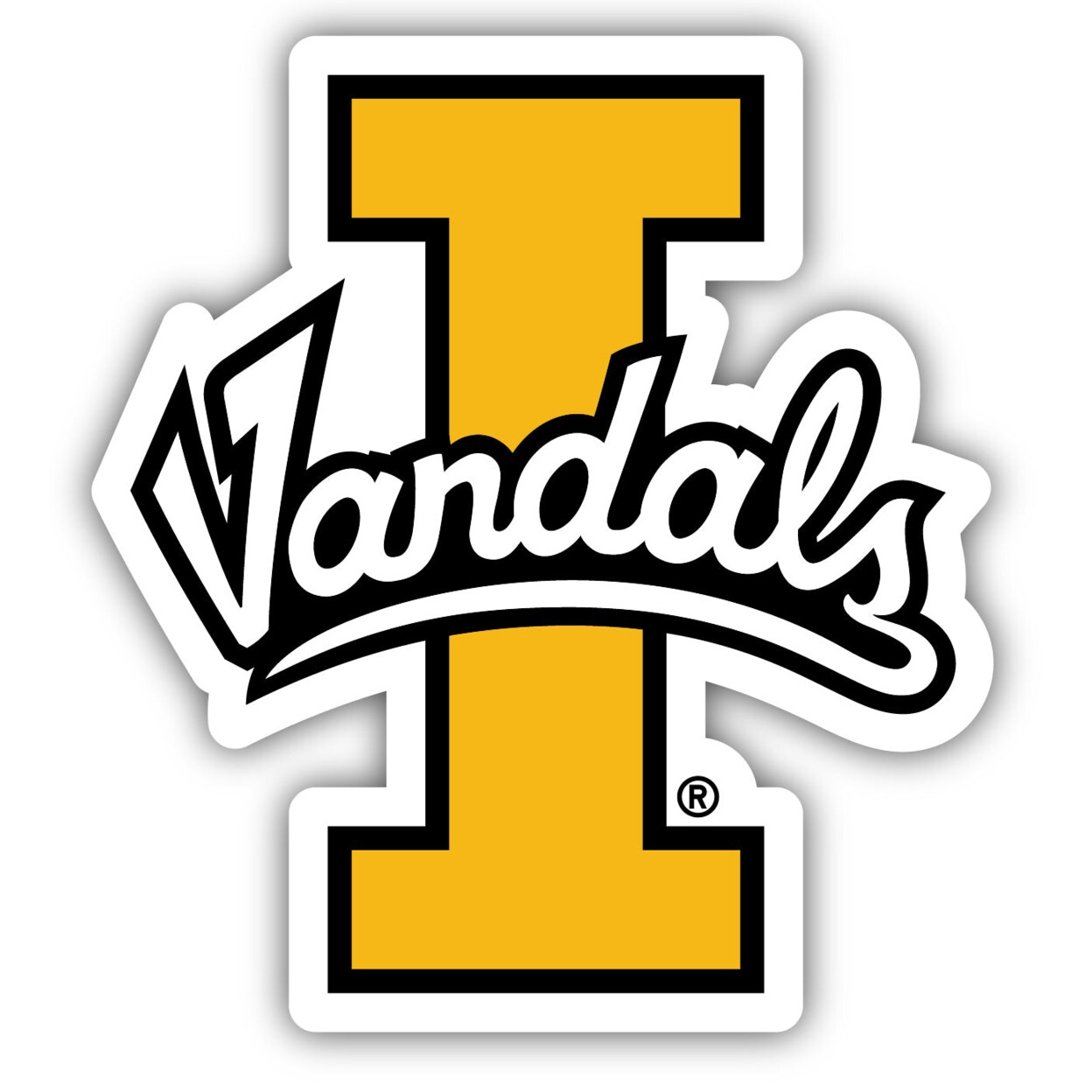 R and R Imports Idaho Vandals 4 Inch Vinyl Decal Sticker
