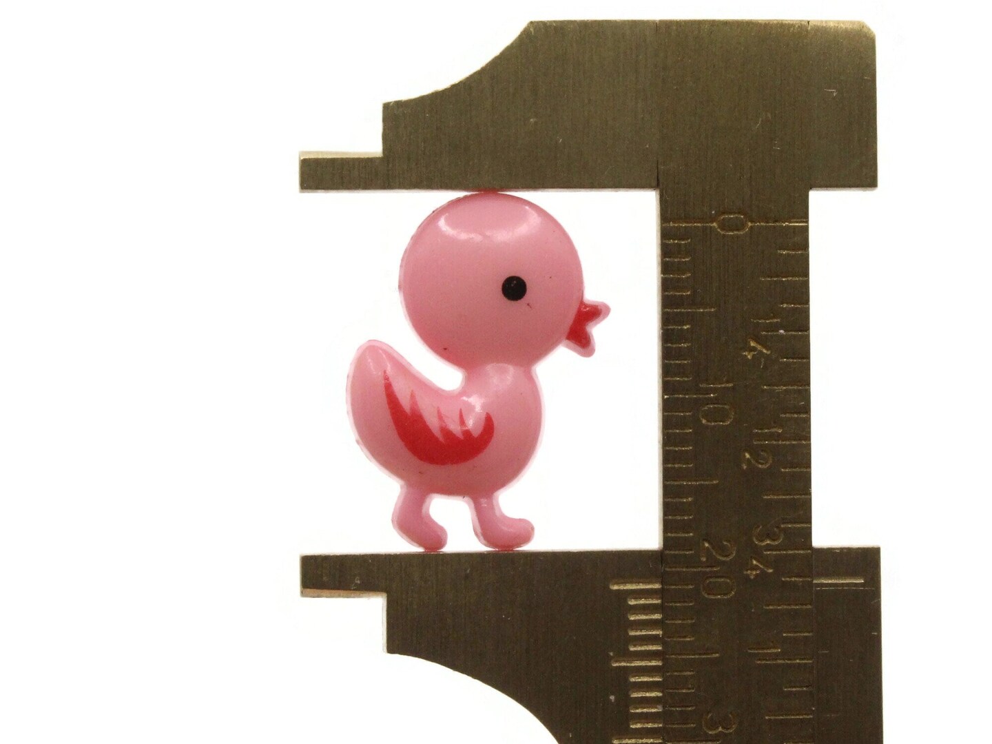 8 21mm Light Pink Duck Plastic Shank Bird Buttons Retro Animal Buttons