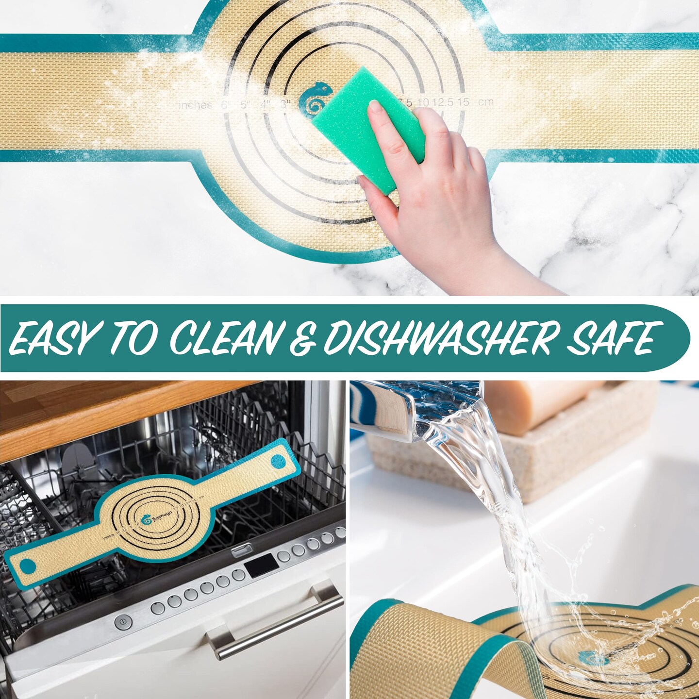 2 Pieces Silicone Bread Sling Dutch Oven | Non-Stick &#x26; Easy Clean Reusable Silicone Bread Baking Mat | Bread Baking Sheet Liner for Transferable Dough | Extra Long Handles