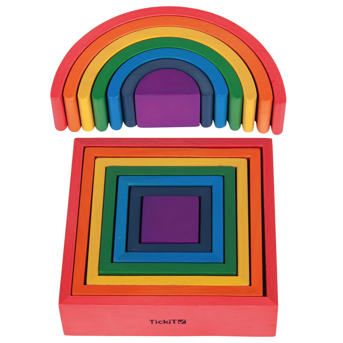 TickiT TickiT Rainbow Architect Arches and Squares Set