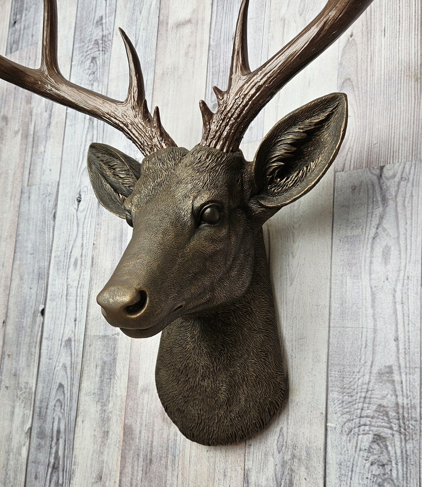 Faux Taxidermy Deer Head Wall Decor, Stag Head Wall Mount | MakerPlace ...