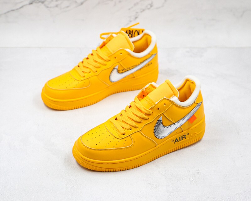 Off White x Air Force 1 Low University GoldMetallic Silver For Sale MakerPlace by Michaels