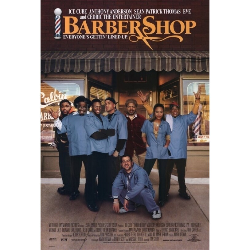 Pop Culture Graphics Barbershop Movie Poster Print (27 x 40) - Item  MOVAF3432