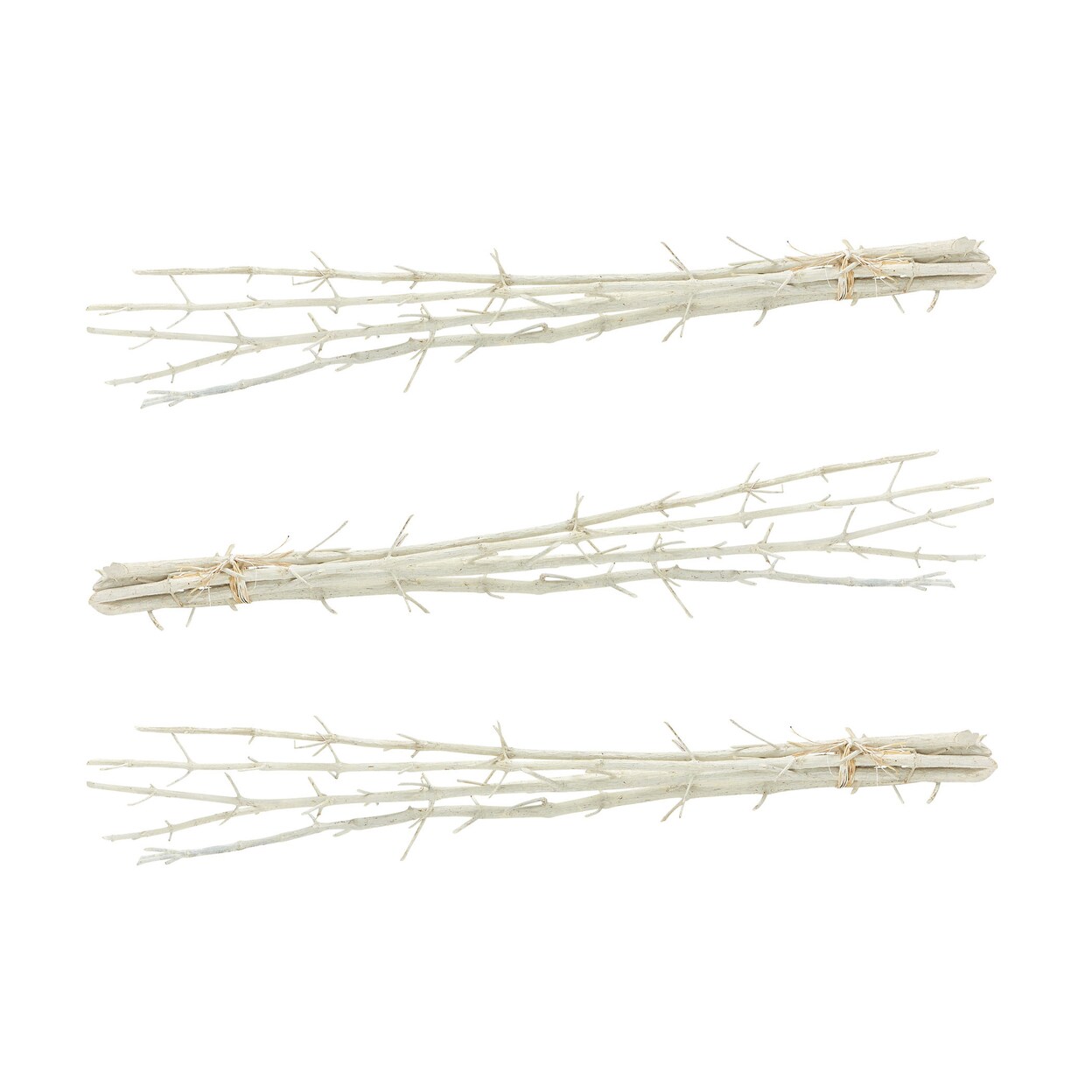 White Mulberry Stick Bunch (Set Of 3)