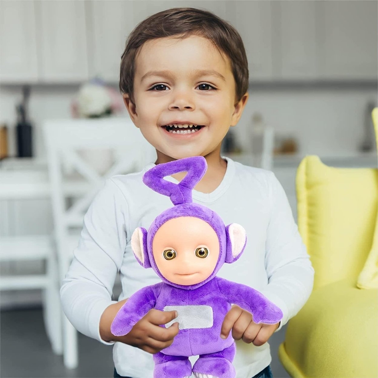 Mighty Mojo Teletubbies Talking Tinky Winky Purple Plush 11&#x22; Doll Giggles Teletubby Toy