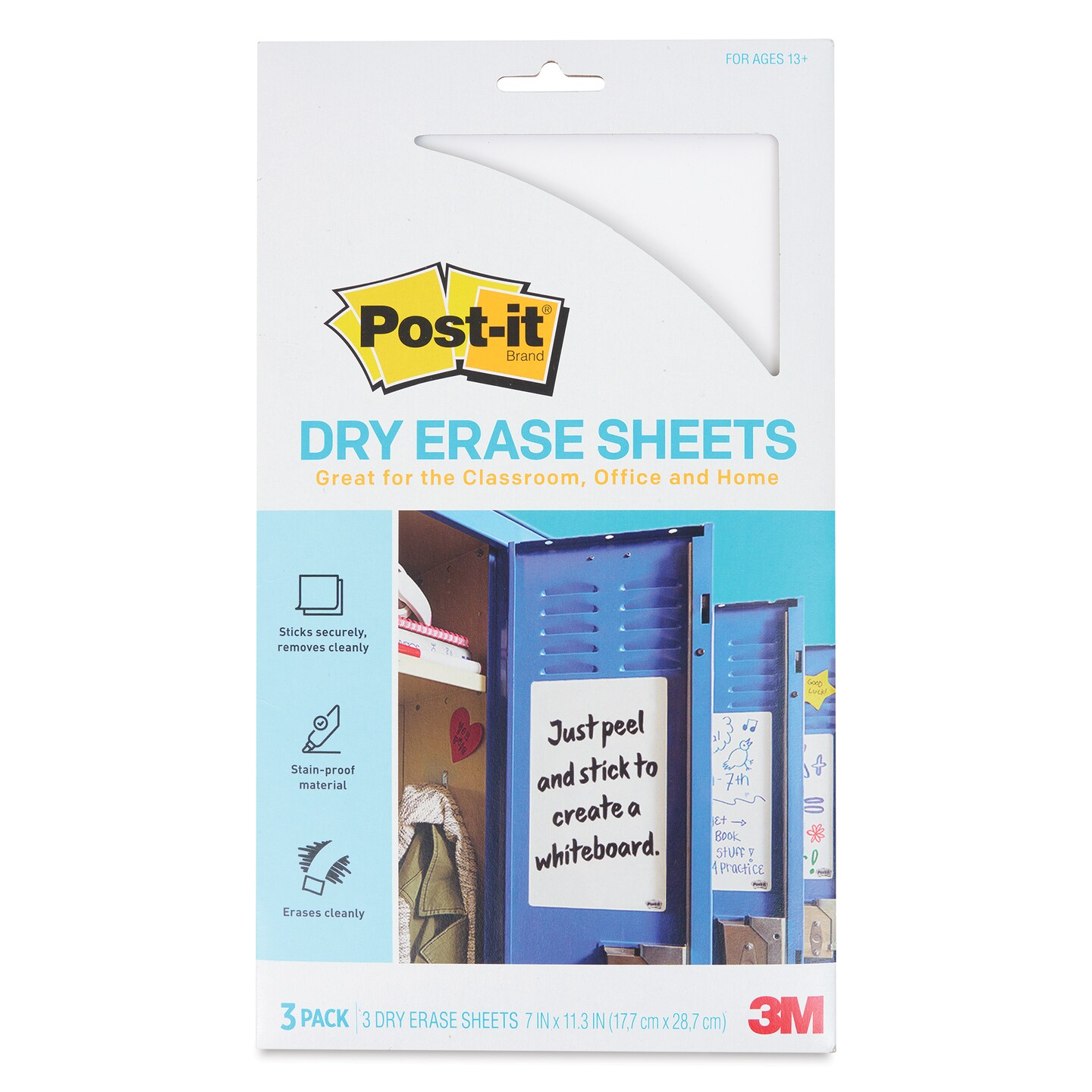Post-it Dry Erase Sheets - Pkg of 3