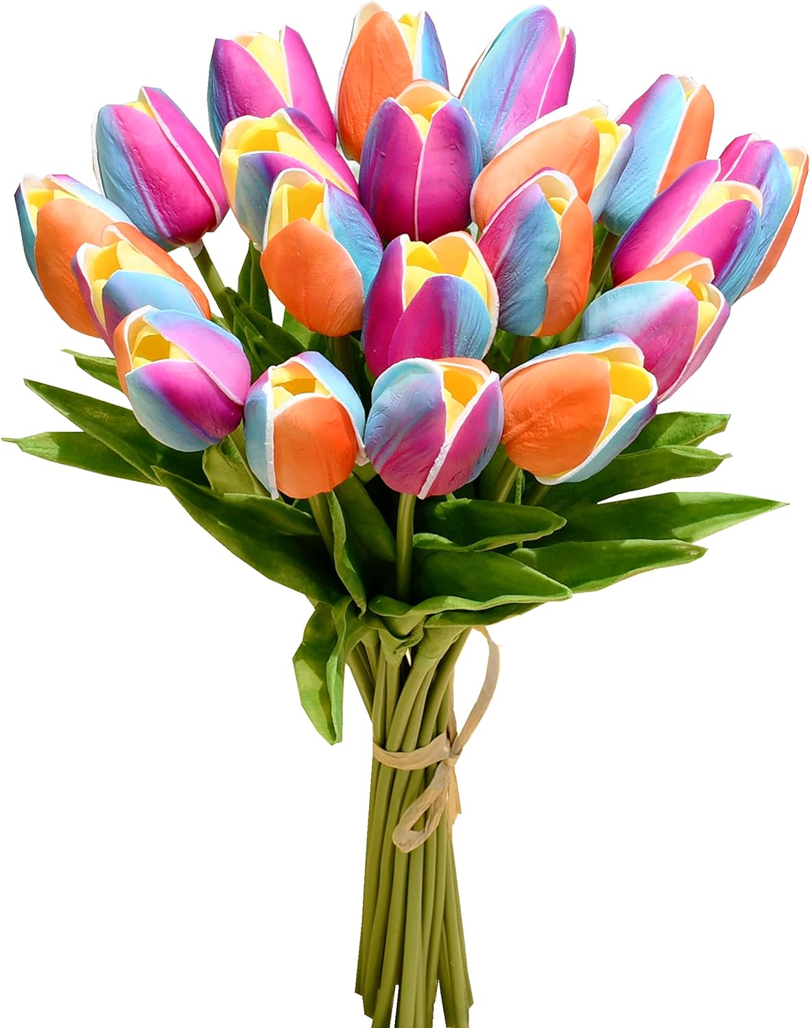 Silk Tulip Bouquet: 20pcs for Mother&#x27;s Day, Easter, Valentine&#x27;s, and More