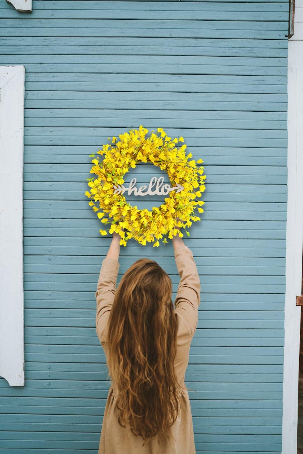 22 inch Spring and Summer Wreaths Decorations for Home