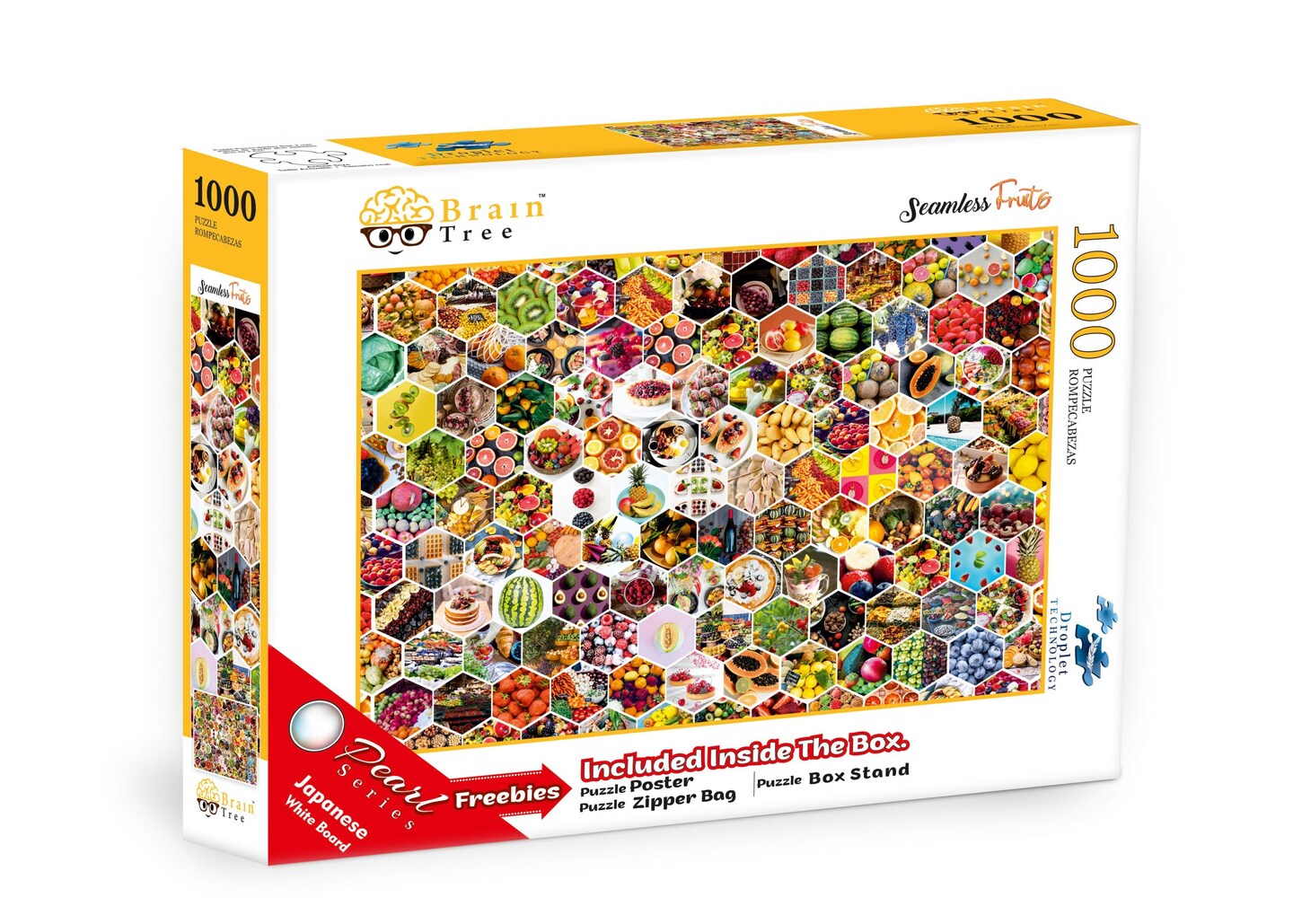 Brain Tree - Seamless Fruits Jigsaw Puzzles 1000 Piece