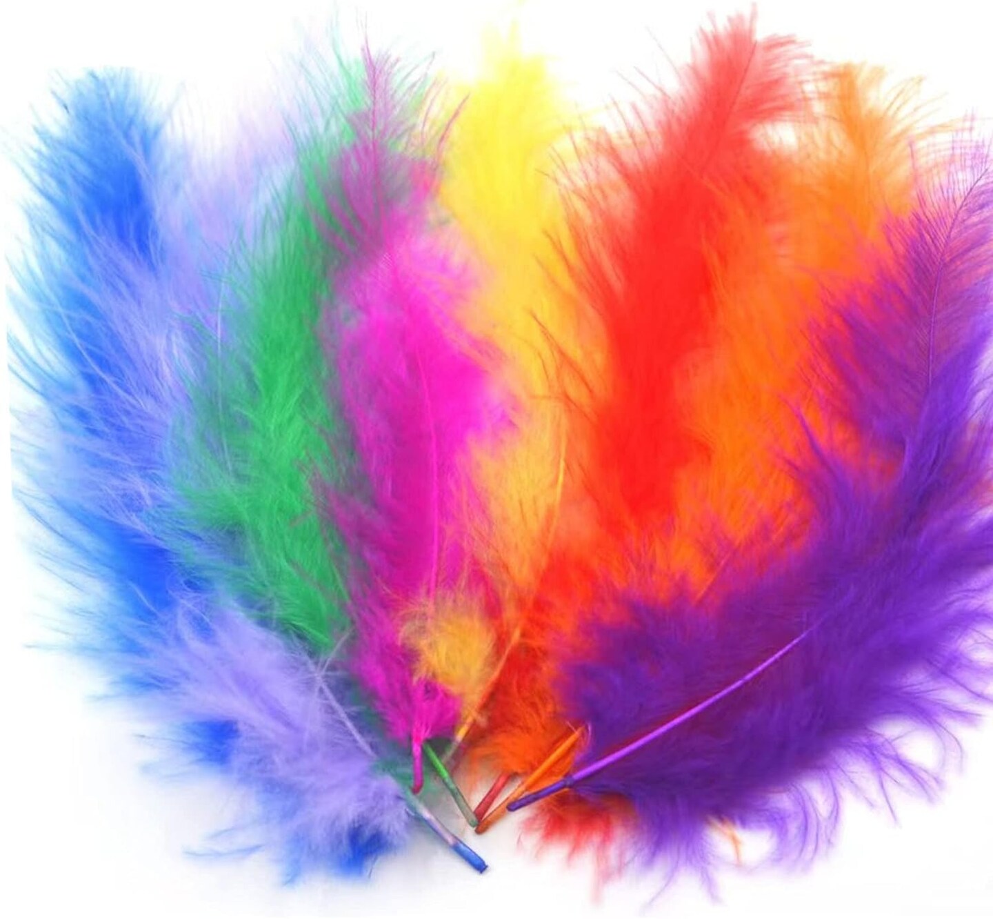 Assorted Colors Soft Feathers