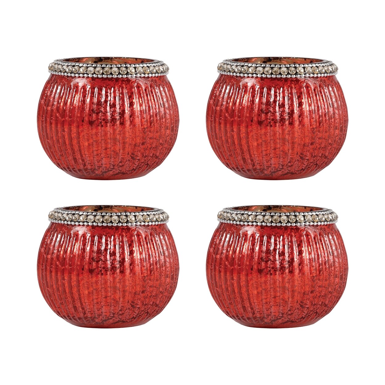 Marketplace Sterlyn 2.75-inch Votives (Set of 2) - Antique Red Artifact