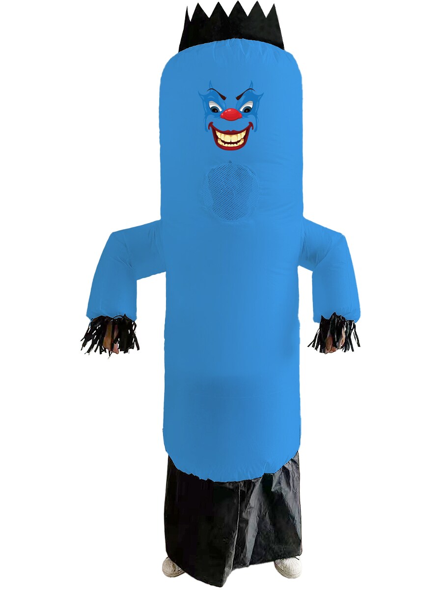 Adult&#x27;s Blue Inflatable Create A Face Air Dancer Costume
