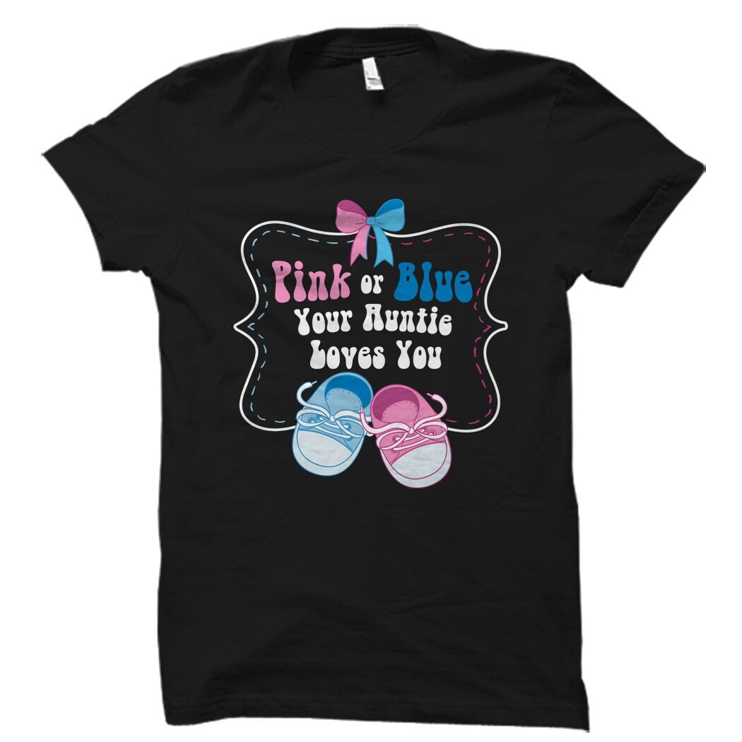 Gender Reveal Shirts For Aunts New Auntie Shirt, Aunt And Niece