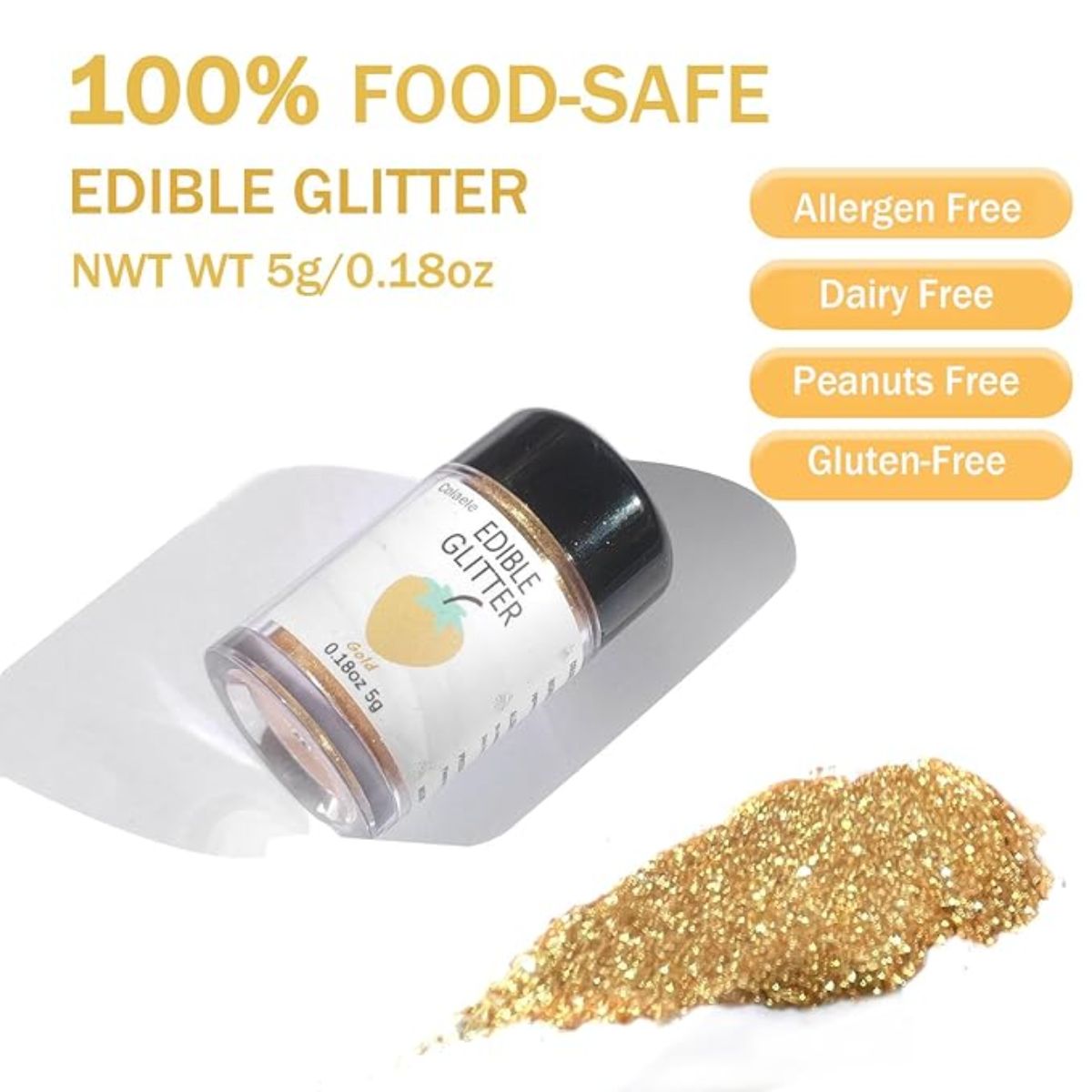 5 grams Edible Glitter Powder for Cakes &#x26; Drinks