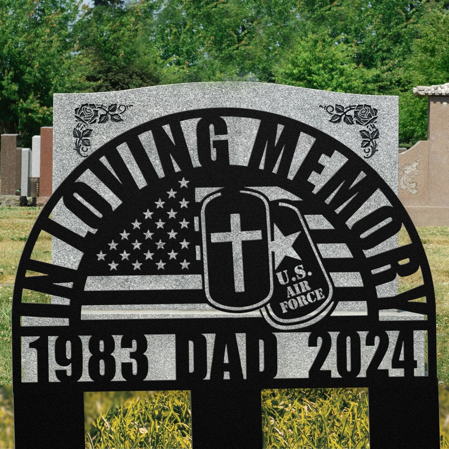Personalized U.S. Air Force Veteran Memorial Gift: Perfect Sympathy Gift for The Loss of Your Fallen Soldier product 5