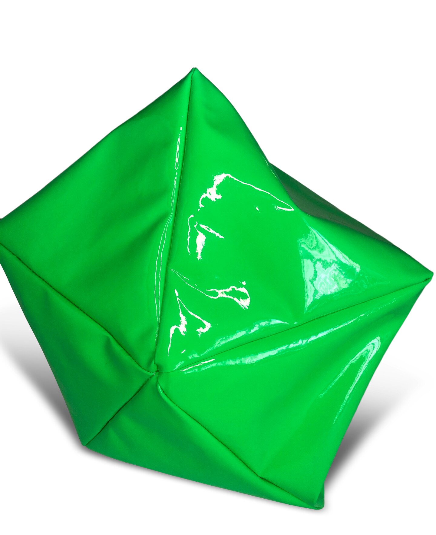 Left eye patent leather vinyl green hat 612zIJca7mL._AC_UY1000_.jpg main image 3