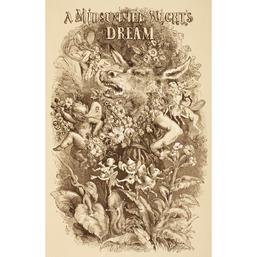 Posterazzi Illustration By Sir John Gilbert For A Midsummer Nights Dream By William Shakespeare From The Illustrated Library Sha 1