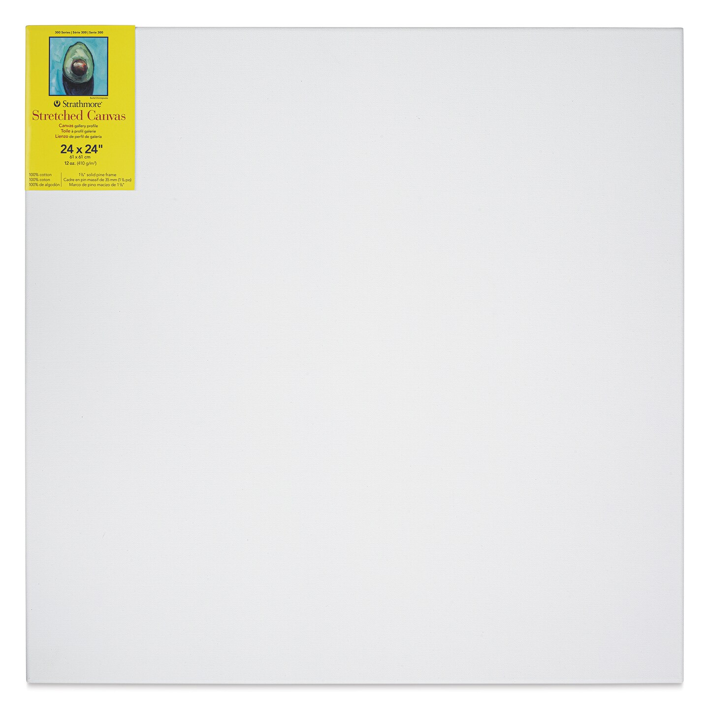 Strathmore 300 Series Stretched Cotton Canvas - 1-3/8&#x22; Profile, 24&#x22; x 24&#x22;