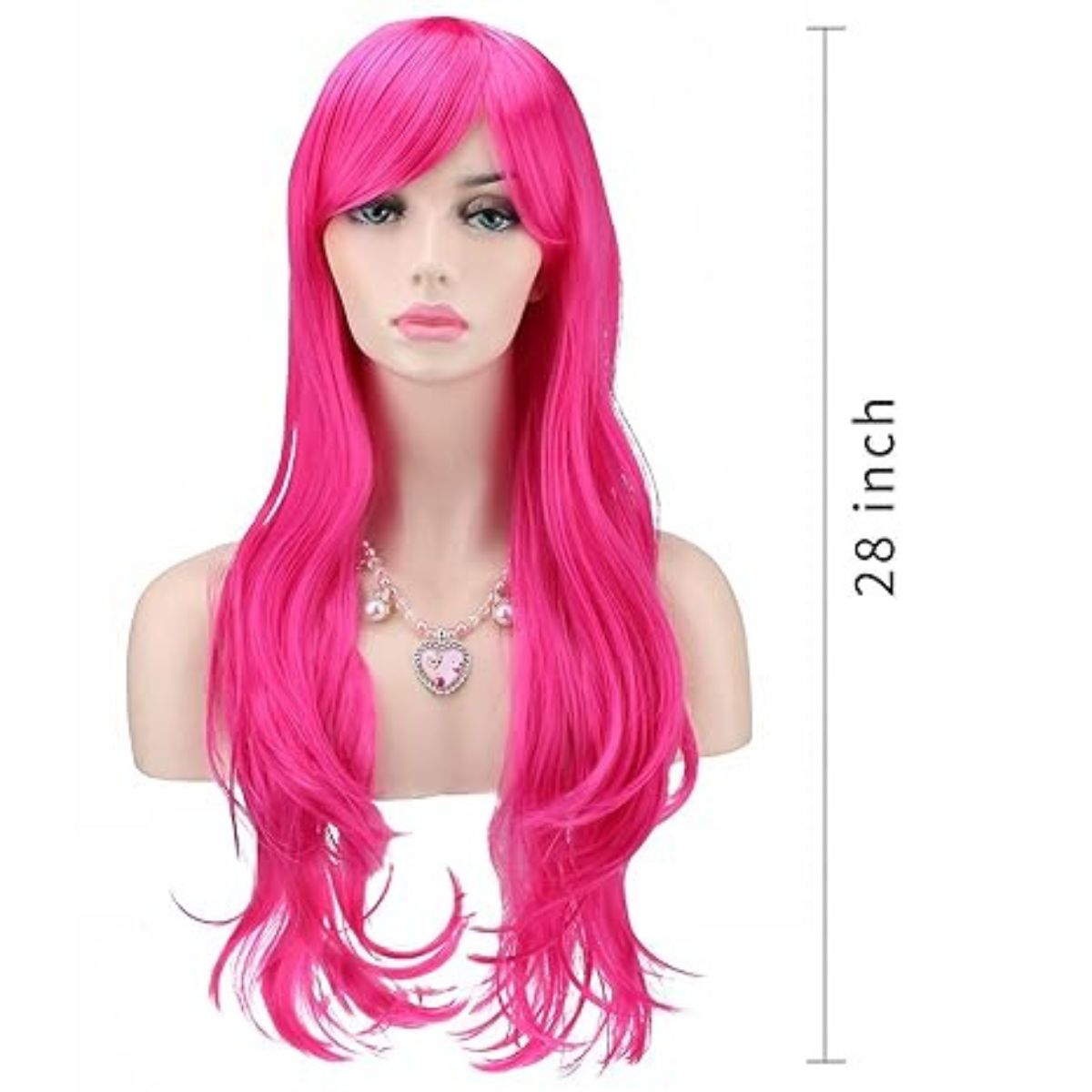 28 Inches Bright Hair Wig with Cap