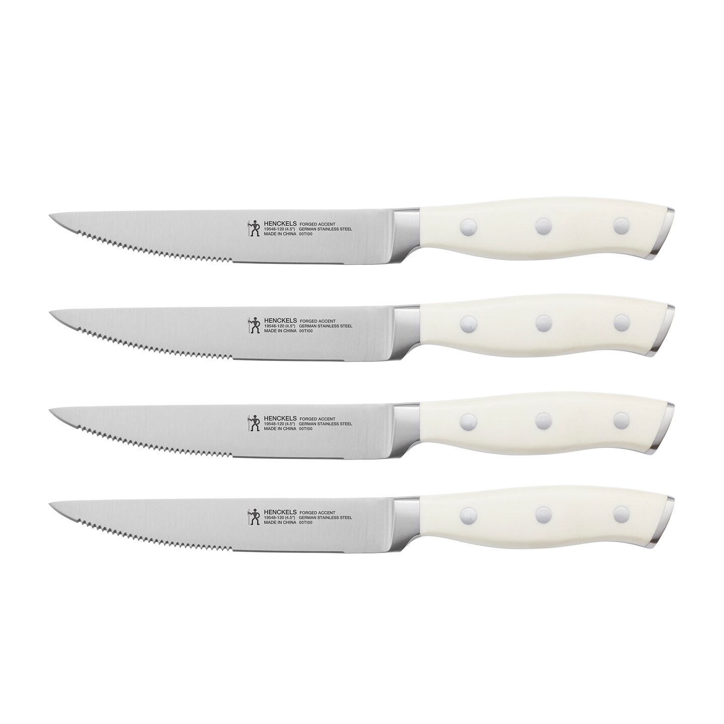 Henckels Forged Accent Set of 4 Steak Knife Set, German Engineered Informed by 100+ Years of Mastery