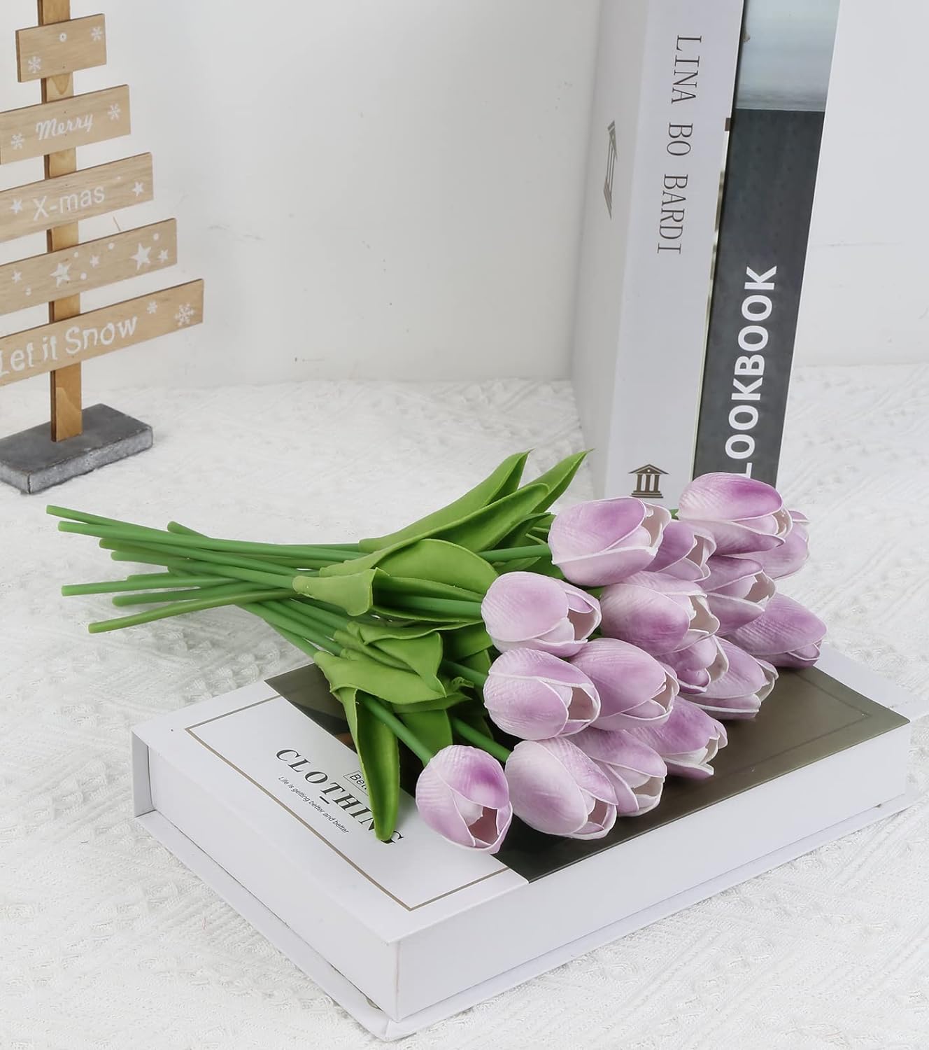 24 Pcs Real Touch Artificial Tulips for All Occasions