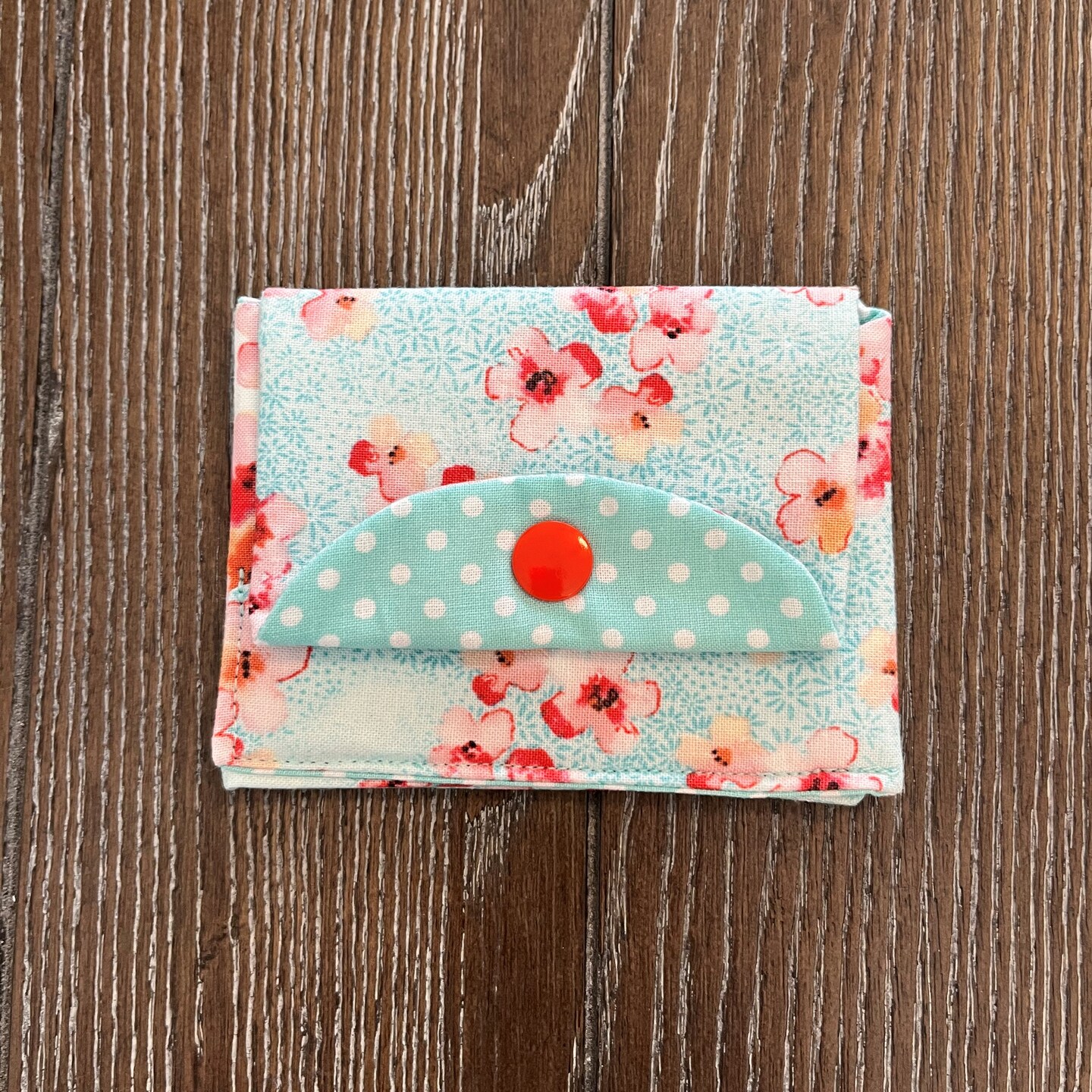 Childrens wallet, dinosaur wallet, trifold wallet, fabric wallet