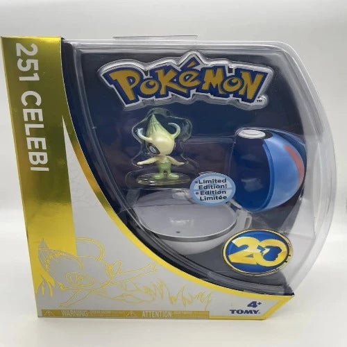 Pokemon 251 Celebi 20Th Anniversary Limited Edition 2016 Tomy Figure