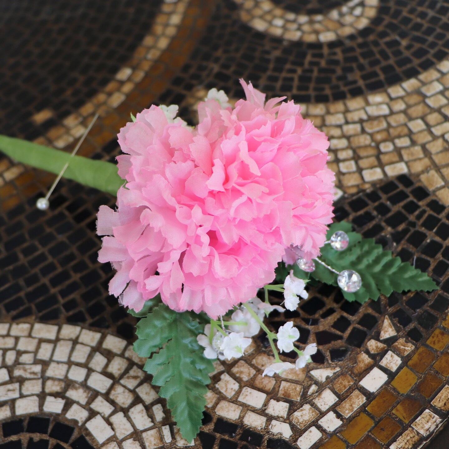 Box of 100: Pink Carnation Picks, 5" Long, 3.5" Wide, Silk Flowers, Floral Picks, Floral Home by Artificial Flowers