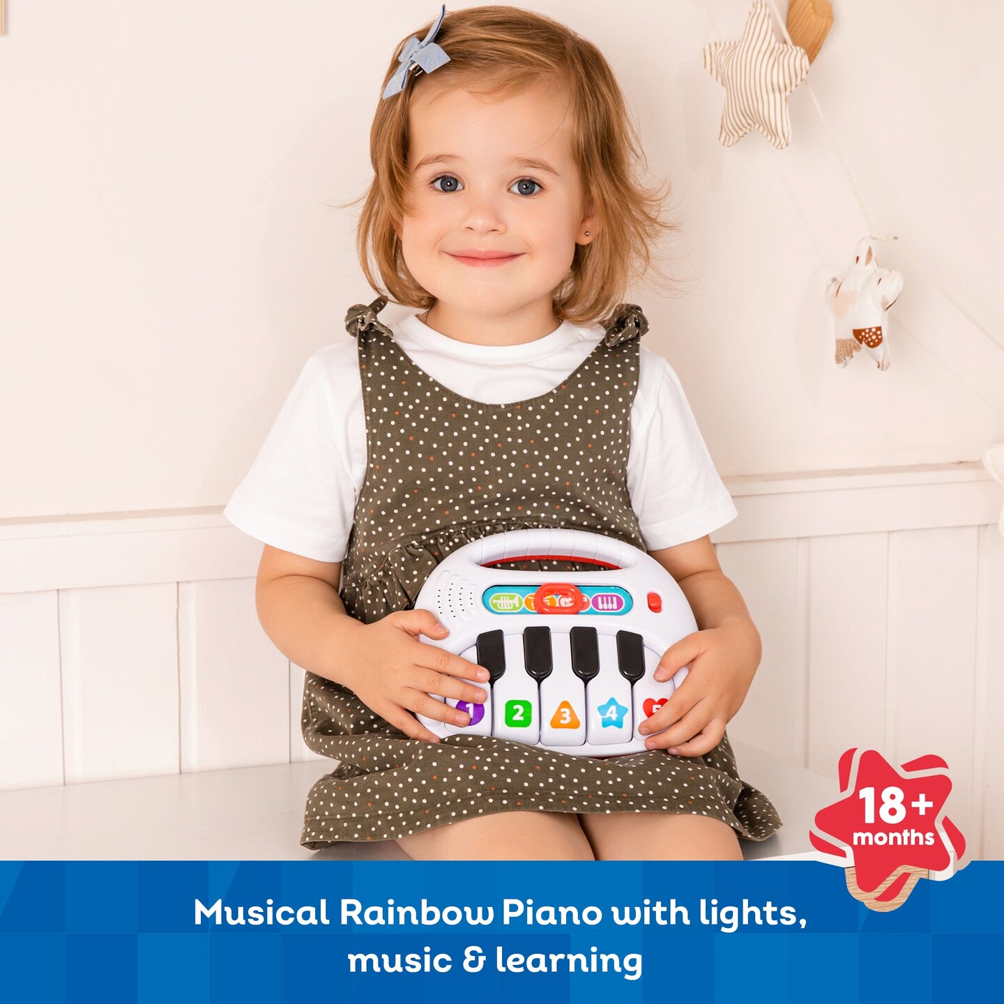 Kids Hits Educational Toddler Piano Toy Musical Rainbow