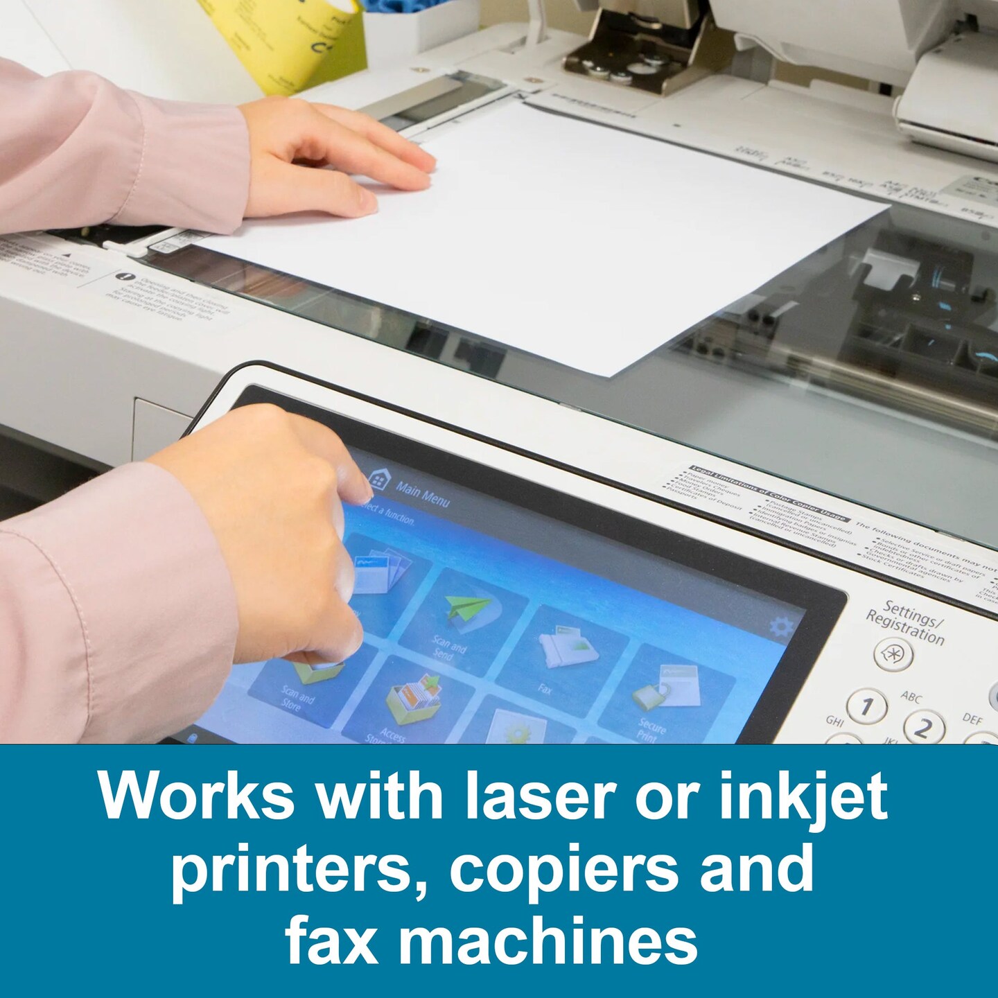 EAGLE COLOR (30% PCW) 8.5" X 11" Blue Colored Copy Paper (500 Sheets/Ream)