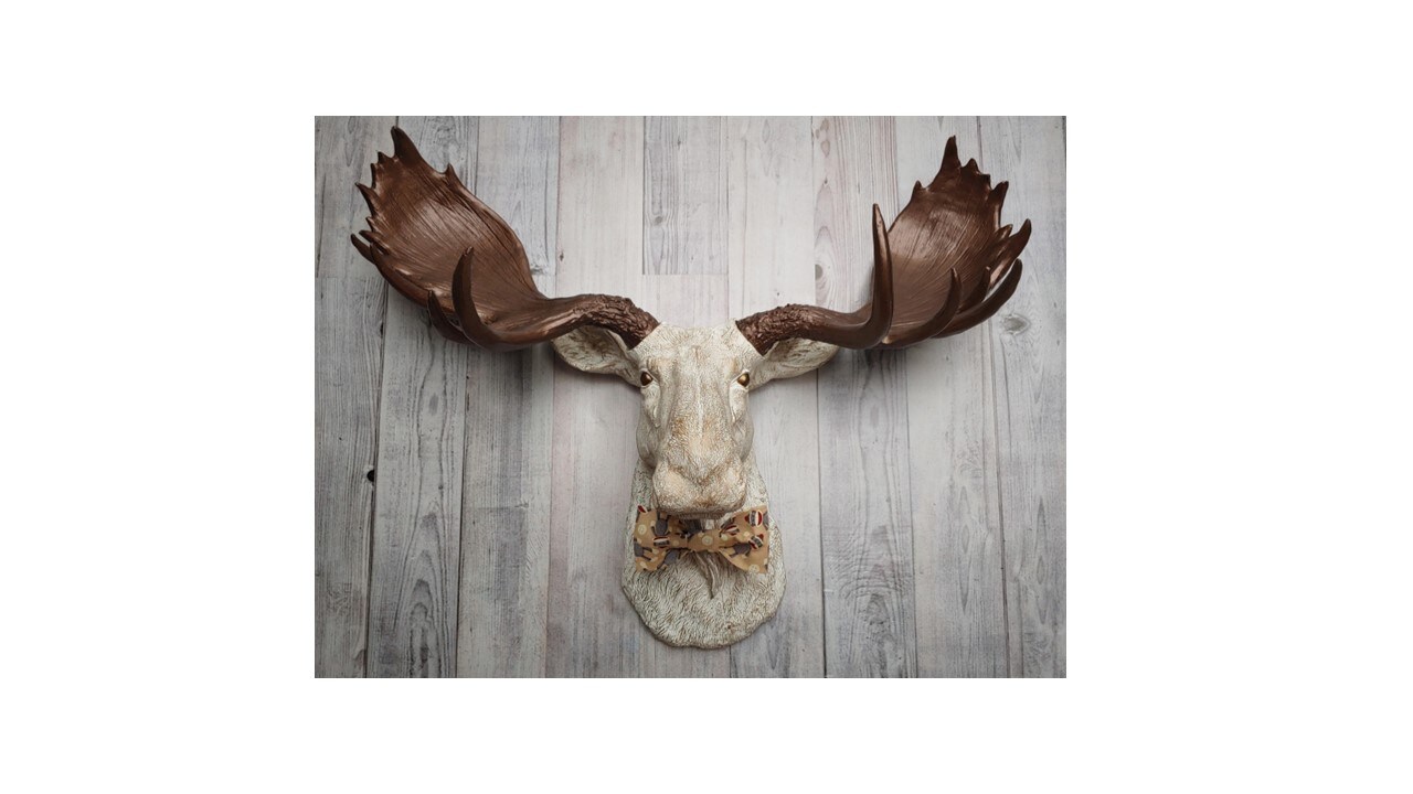 Faux Taxidermy Moose Head Wall Mount | MakerPlace by Michaels