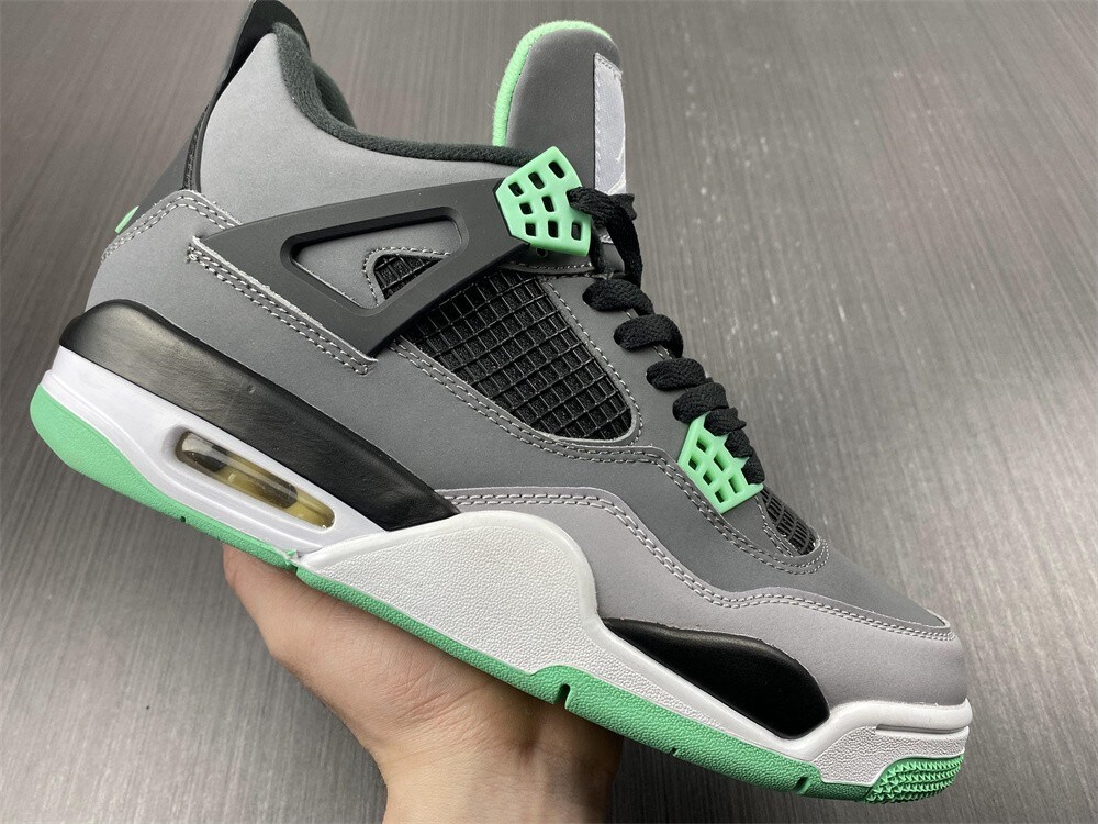 Air Jordan 4 Green Glow 308497-033 - Sneakers for Men and Women 