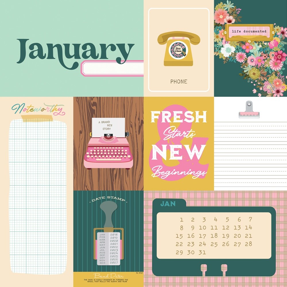 Noteworthy Double-Sided Cardstock 12&#x22;X12&#x22;