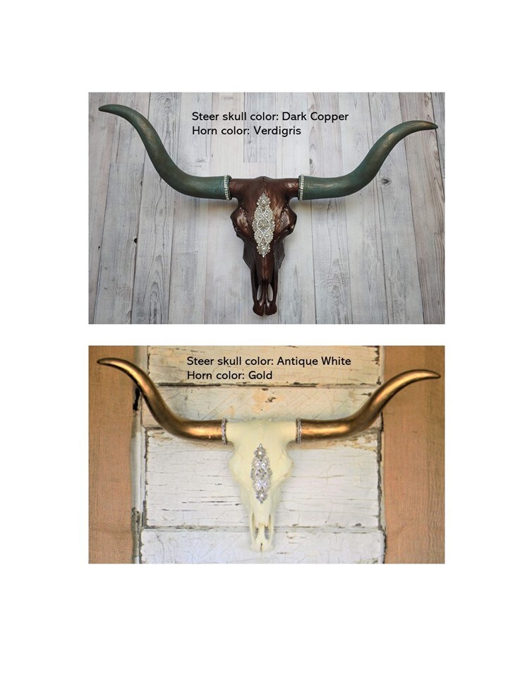 Faux Taxidermy Carved Texas Longhorn online Skull Wall Mount - Wall Decor - DTL7474