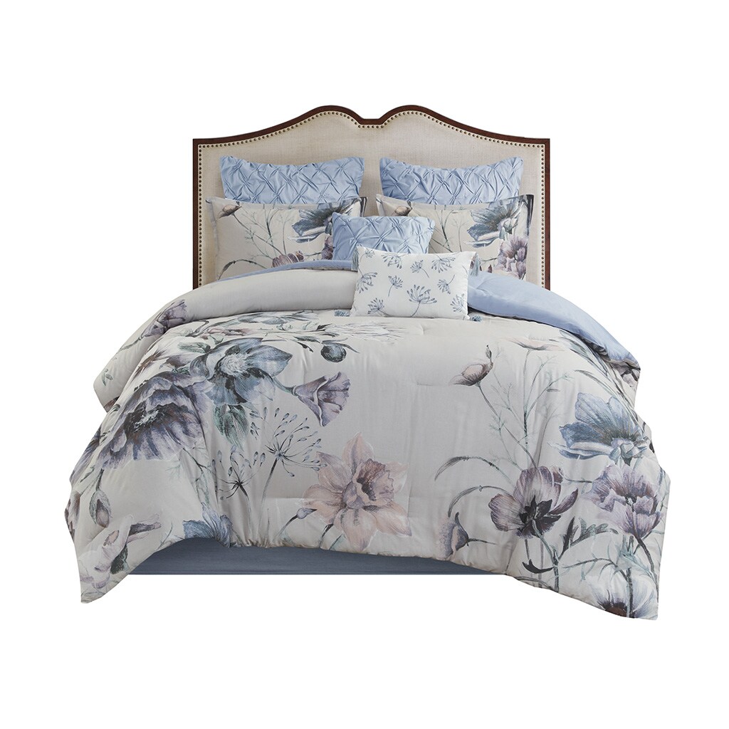 Gracie Mills   Kyrie 8-Piece Cotton Printed Comforter Set - GRACE-12291