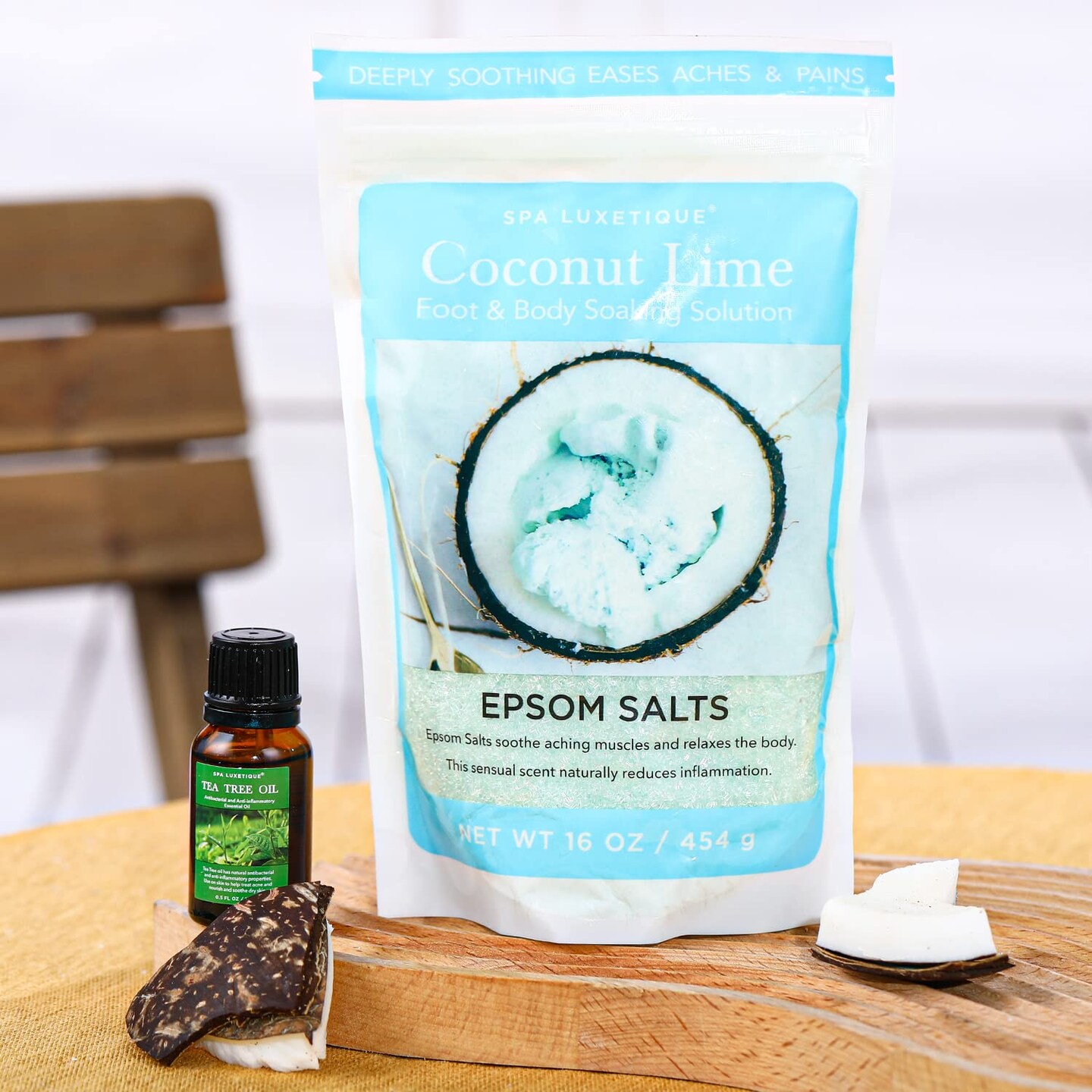 Gentle Scent of Vanilla Bath Salts with Tea Tree Oil