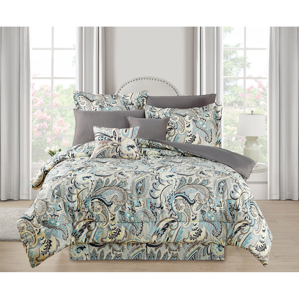 Kathy Ireland 10 Piece Bed In A Bag Comforter Set Queen Or King Ultra Soft