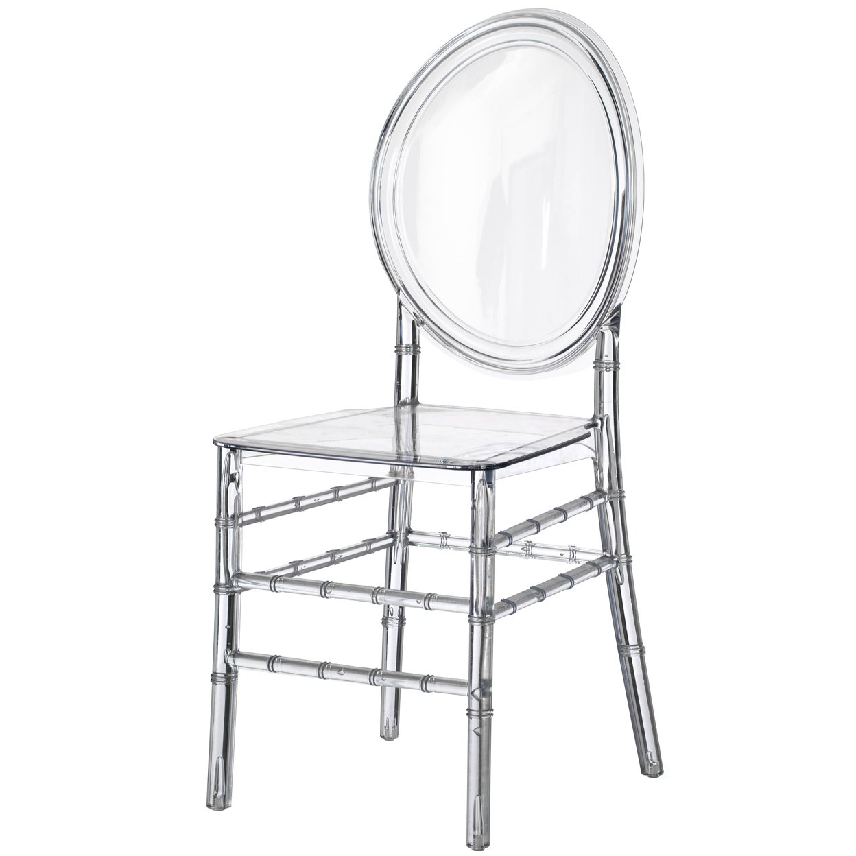 Modern Acrylic Ice Chair Stackable Transparent Dining Chair 15X18x35.75 Events
