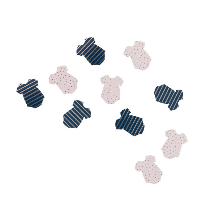Navy &#x26; Pink Baby Onesie Confetti