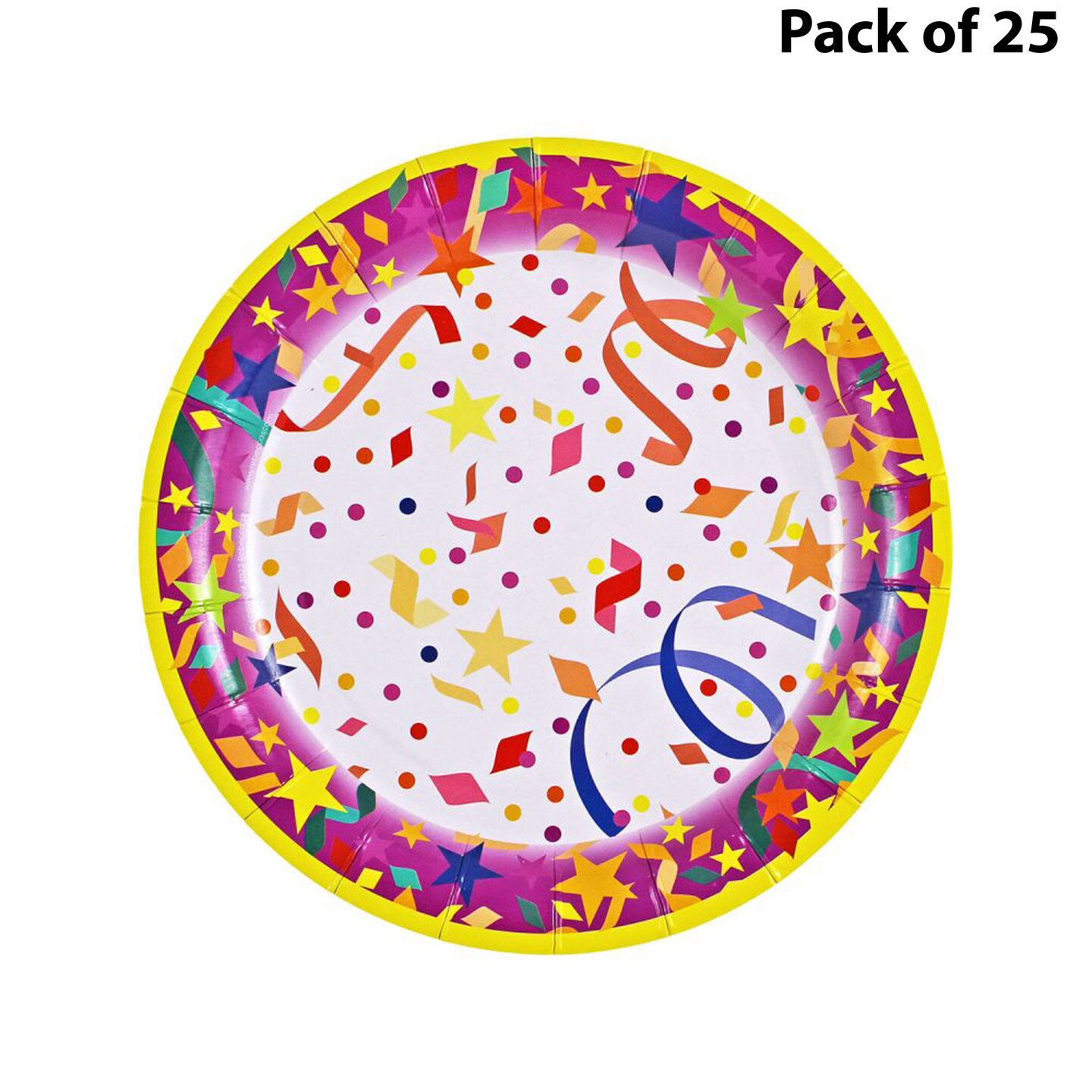 Confetti Party Plates | Party Supplies 7 Inch | MINA&#xAE;