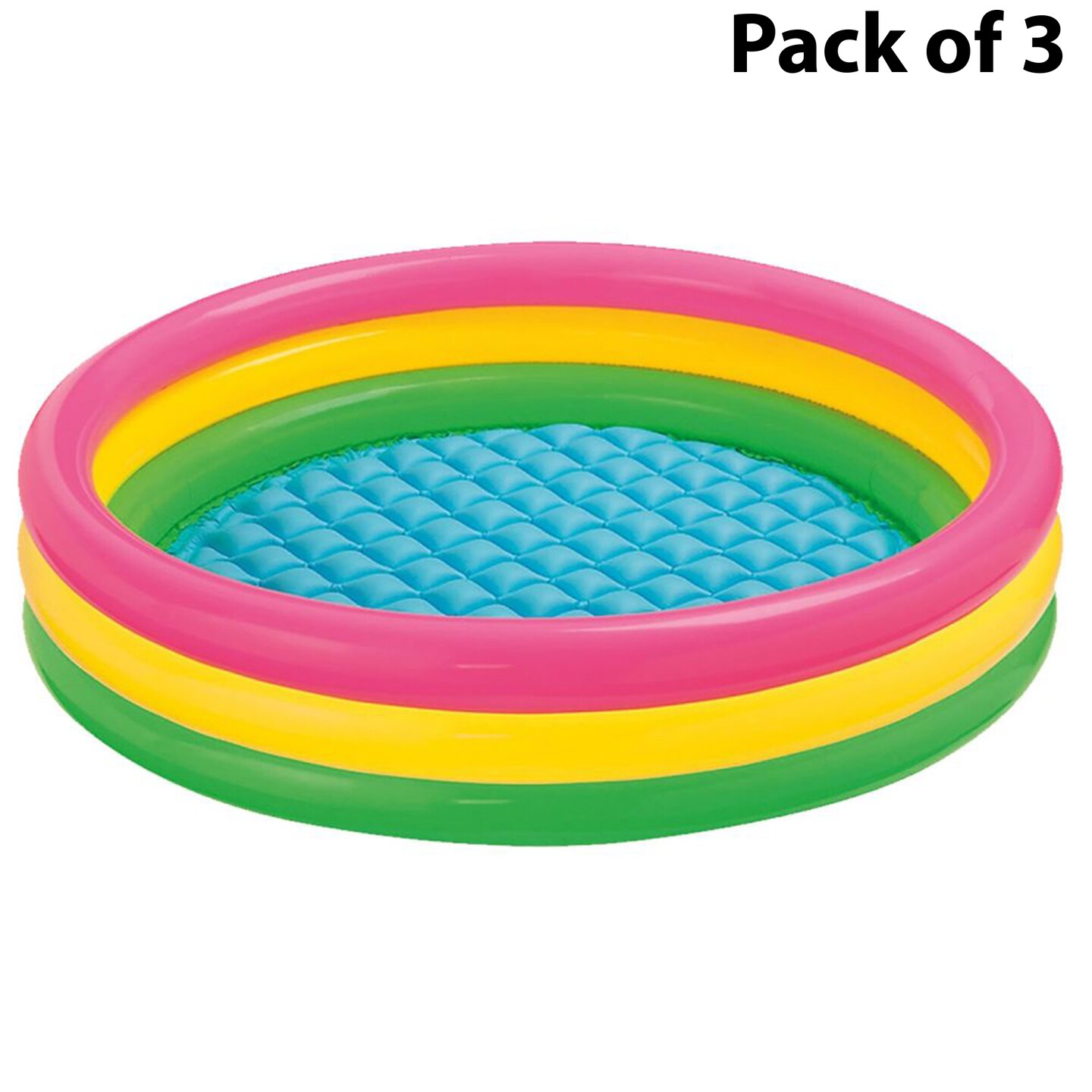 Inflatable Pool Rainbow | Holds up to 153 gallons, 58 in x 13 in | MINA ...