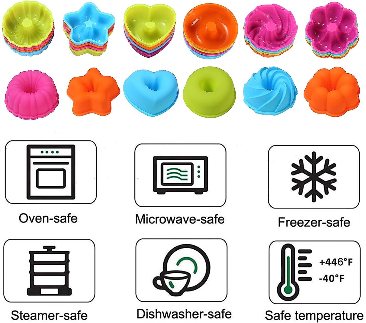 2.95x1.1 Inches Flexible Donut Molds