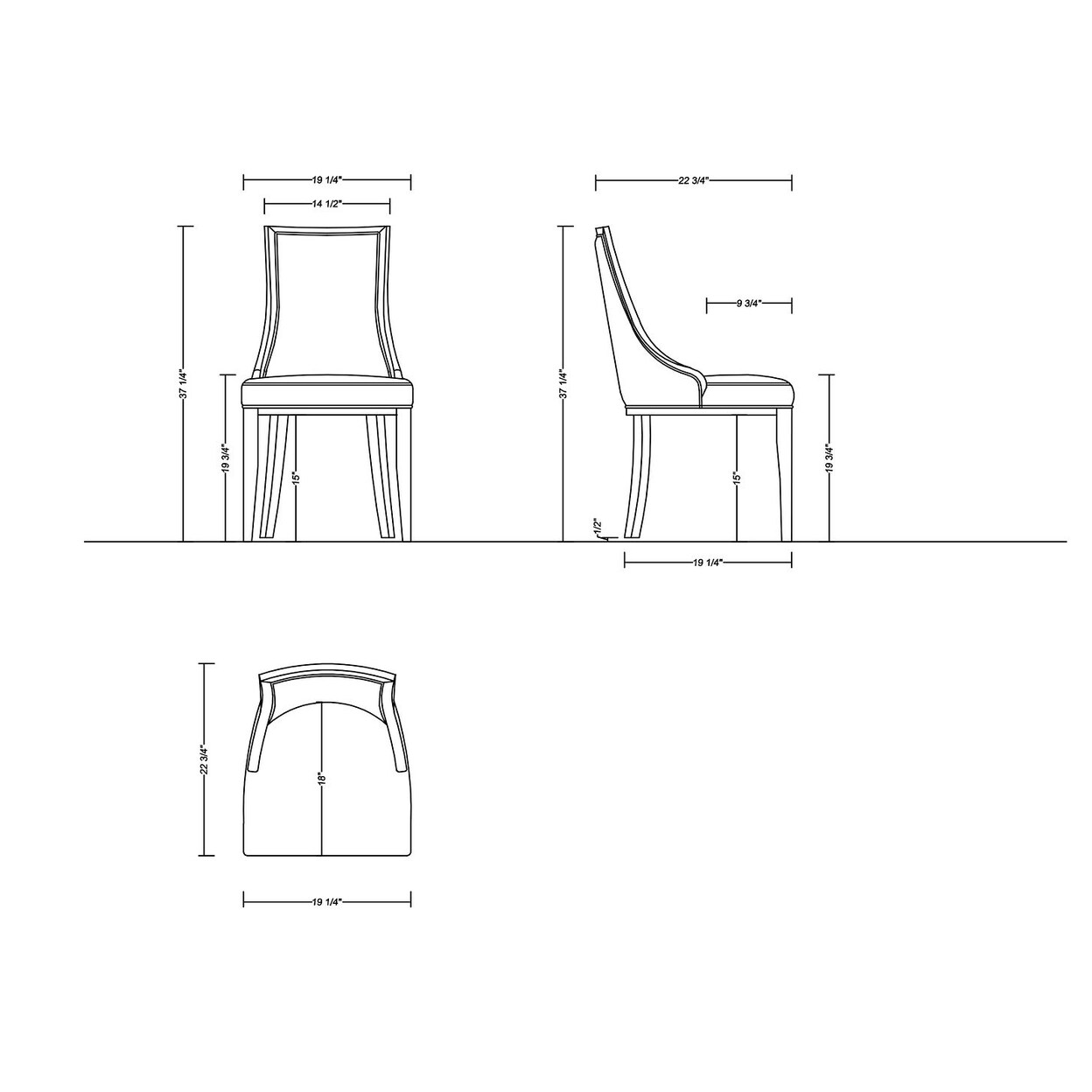 Manhattan Comfort Grand Faux Leather Dining Chair with Beech Wood Frame (Set of 2)