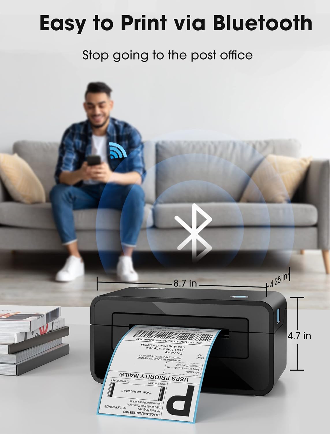 iDPRT® - Bluetooth Label Printer | SP410BT - 4x6" Ultimate Solution Your Printing Companion