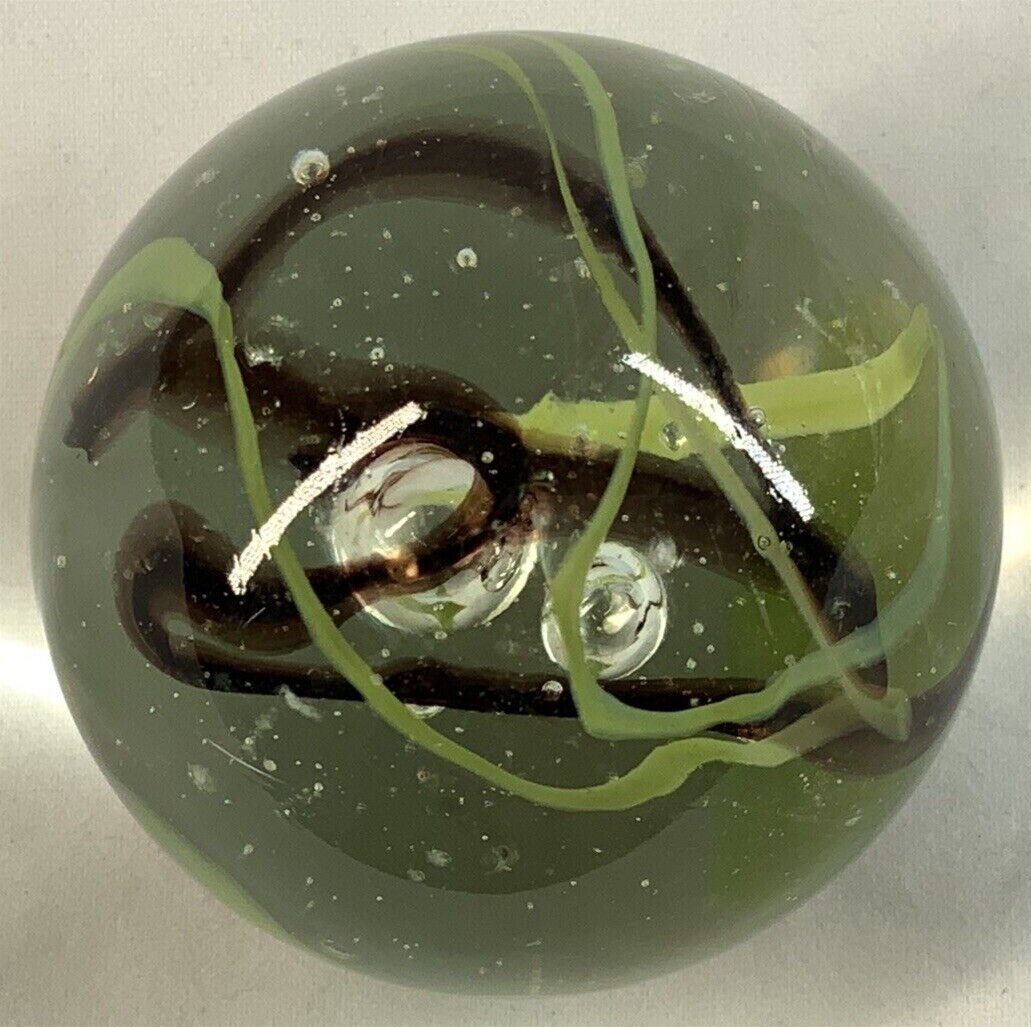 Toe Breaker 50mm (2")COMMANDO Green/Brown Wire Pull Marbles glass