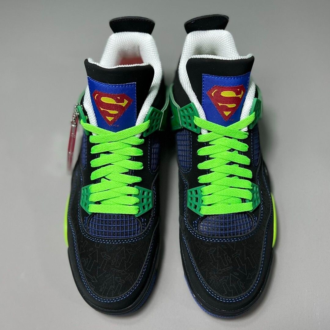 Air Jordan 4 Doernbecher Black old Royal electric Green white Sneakers for Men and Women MakerPlace by Michaels