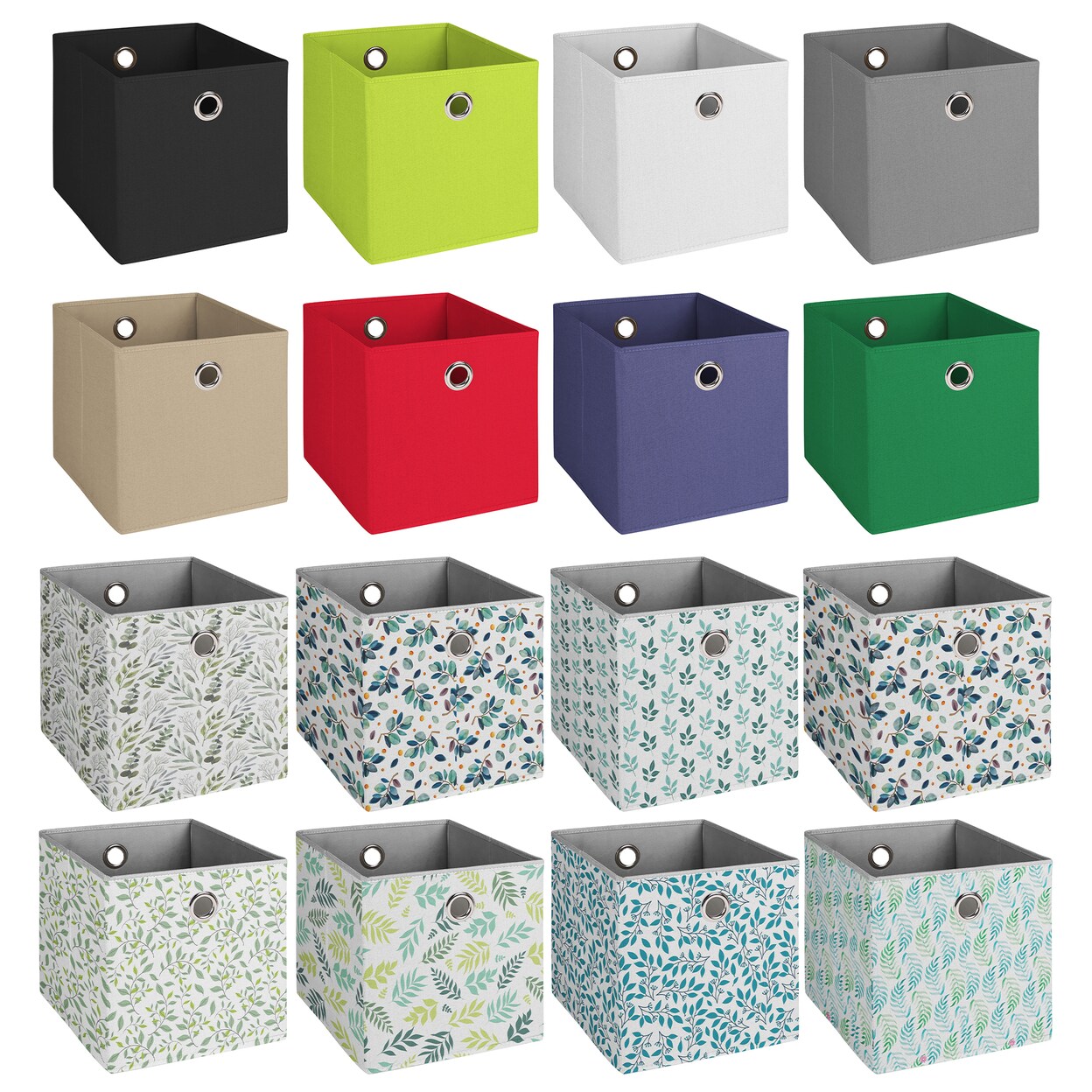 Bargain Hunters Multipurpose Stackable Basic Fabric Collapsible Storage Bin Cube-Organizer