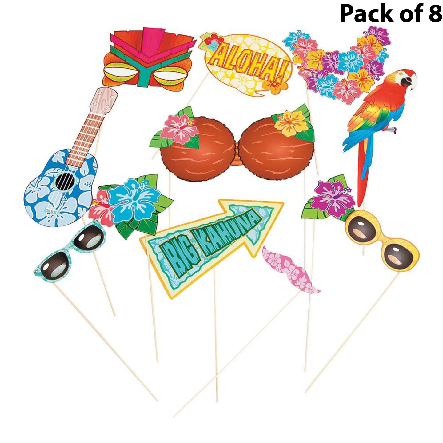 Photo Booth Stick Prop | Party Supplies | Assorted props 12 x 15 | Raheev®