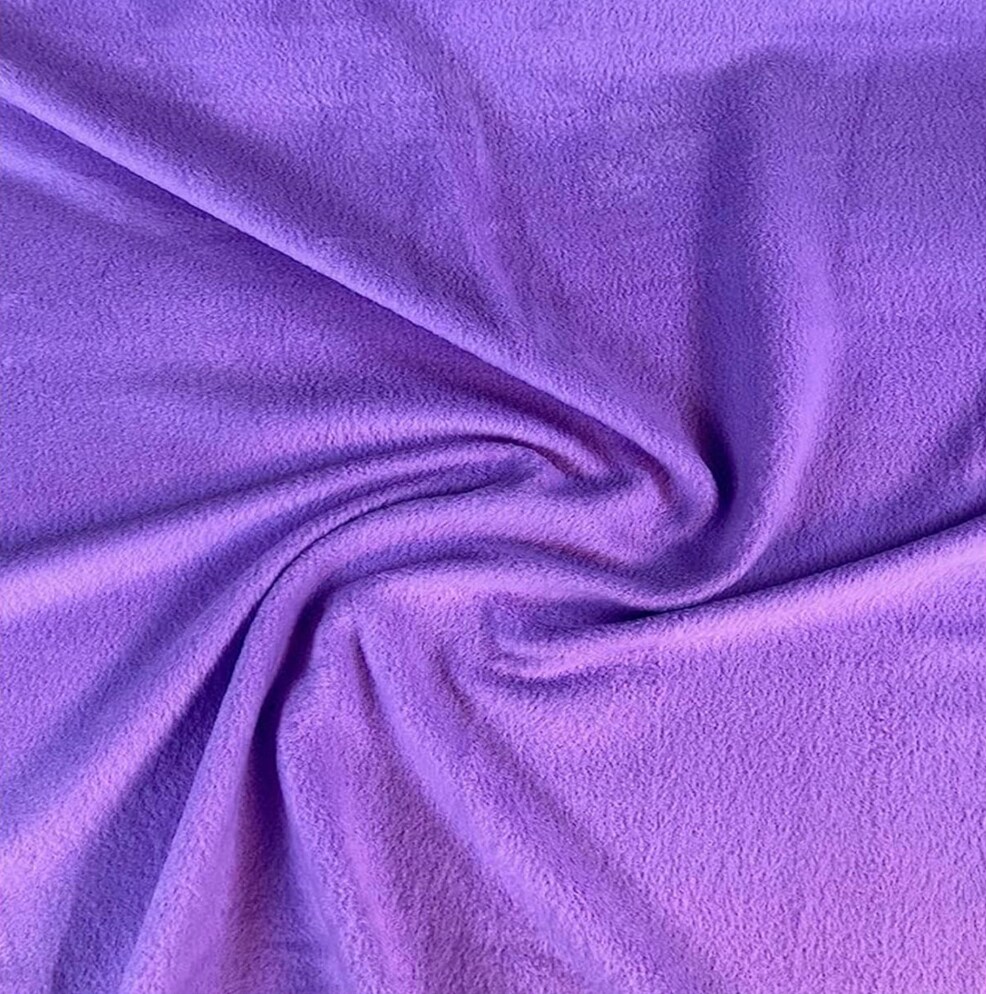 FabricLA | Fleece Fabric By The Yard | 72&#x22;X60&#x22; Inch Wide | Anti Pill Polar Fleece | Soft, Blanket, Throw, Poncho, Pillow Cover, PJ Pants, Booties, Eye Mask - Lavender (2 Yard)