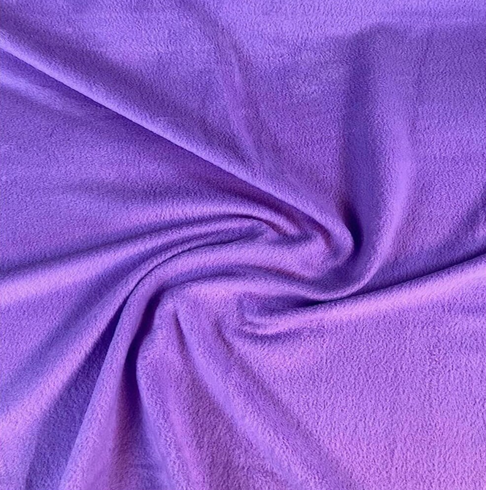 FabricLA | Fleece Fabric By The Yard | 72"X60" Inch Wide | Anti Pill Polar Fleece | Soft, Blanket, Throw, Poncho, Pillow Cover, PJ Pants, Booties, Eye Mask - Lavender (2 Yard)